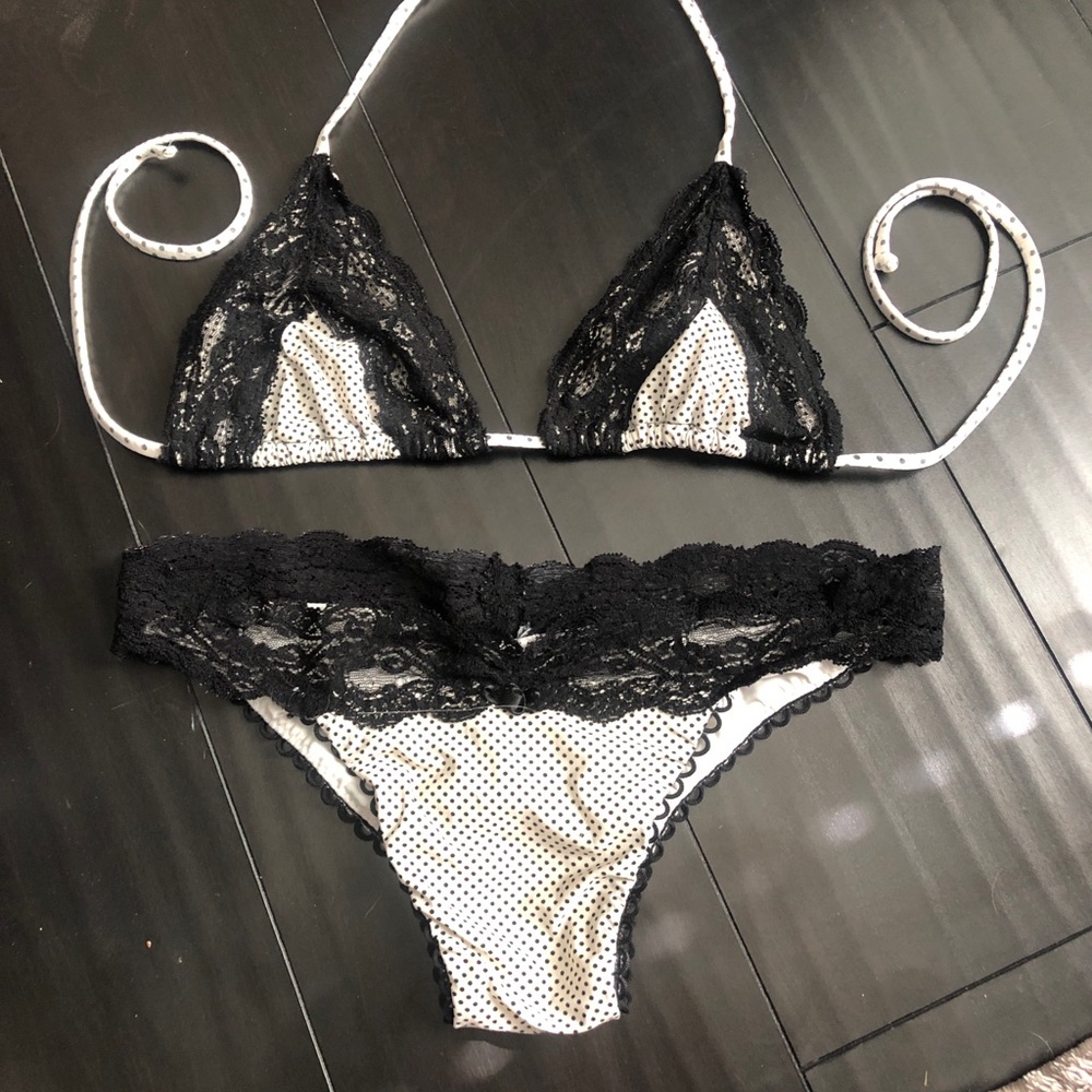 Polka Dot Lady Lace Beach Bunny Bikini